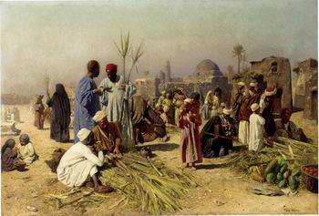 unknow artist Arab or Arabic people and life. Orientalism oil paintings  383 China oil painting art